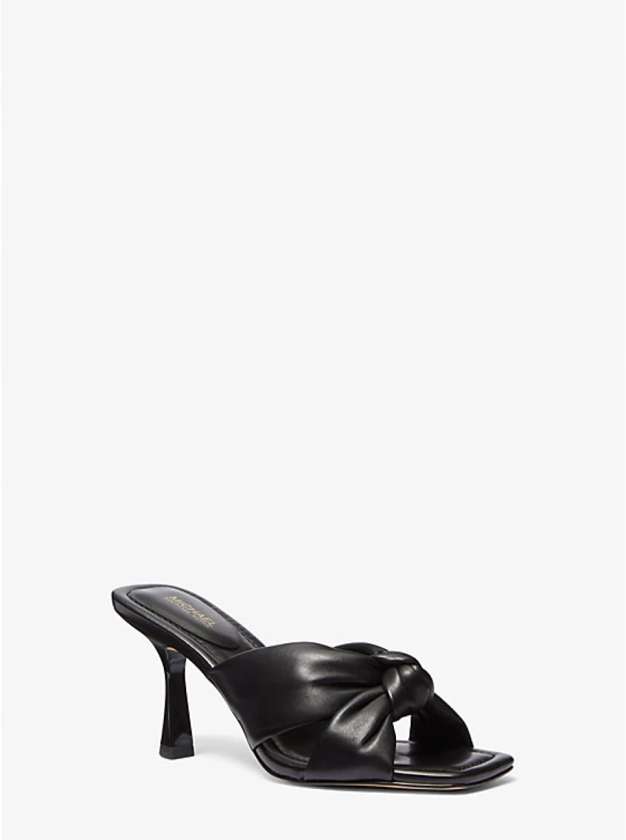 Michael Kors Women's Elena Leather Sandals – Stylish Comfort for Everyday Wear