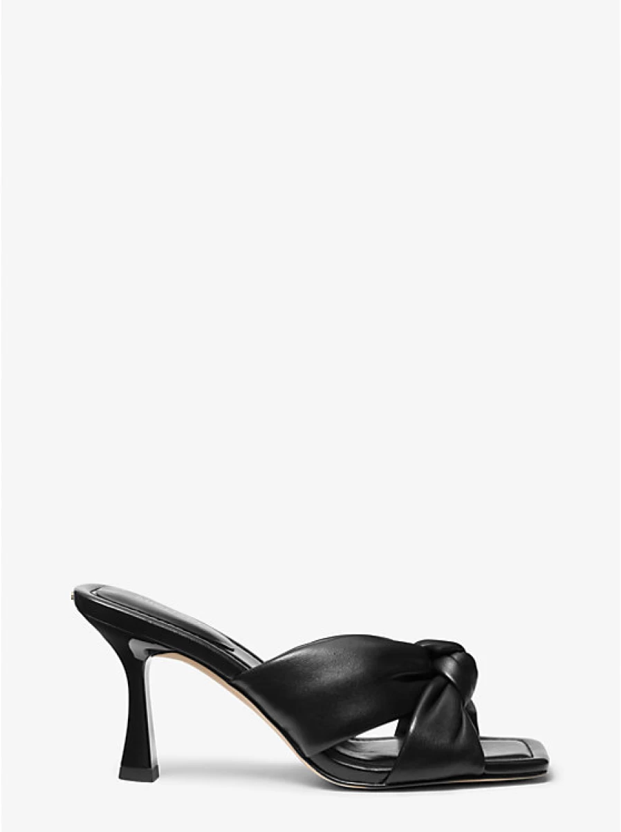 Michael Kors Women's Elena Leather Sandals – Stylish Comfort for Everyday Wear