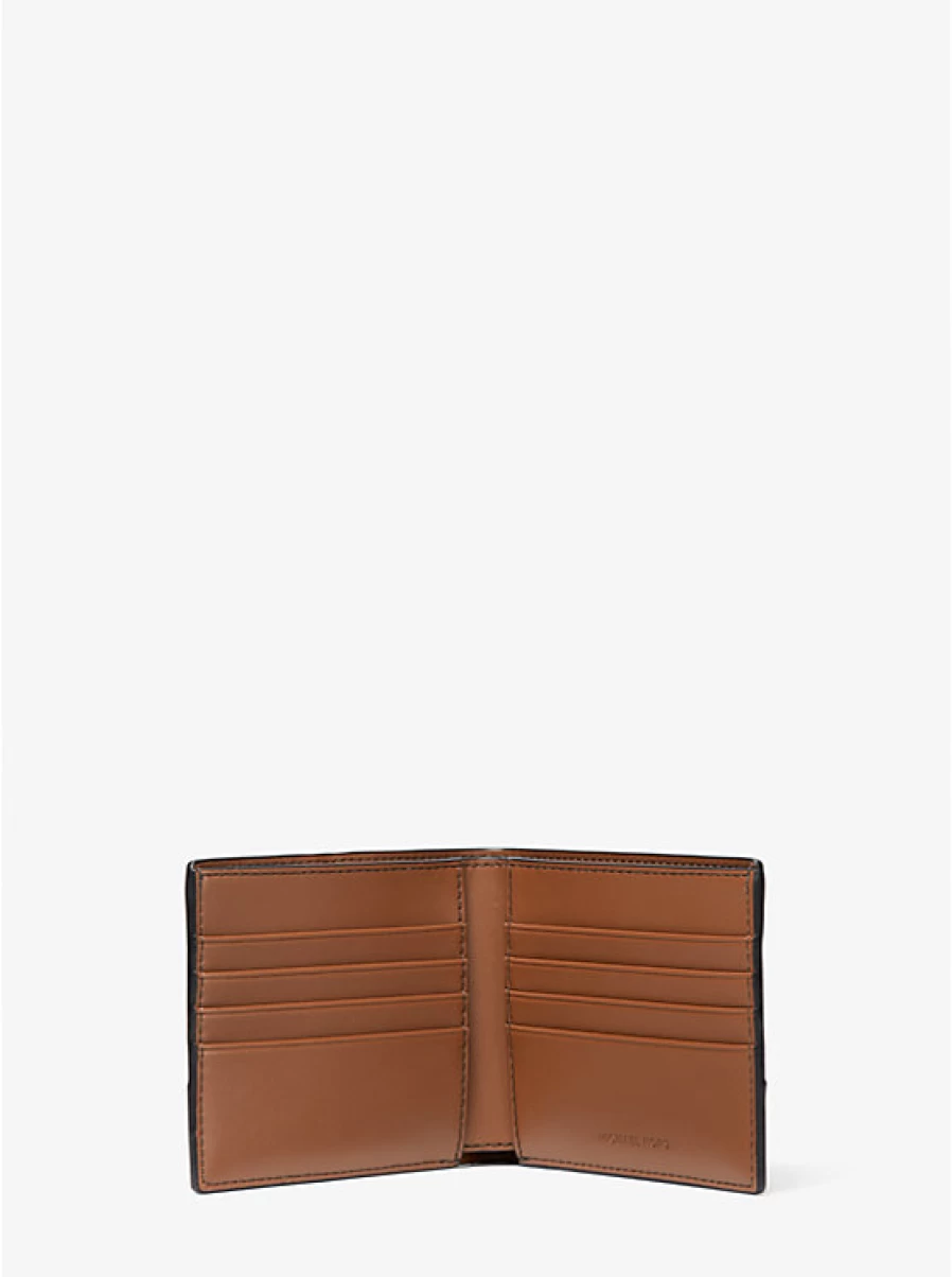 Michael Kors Men's Astor Studded Leather Wallet for Men | Stylish Designer Bifold Wallet