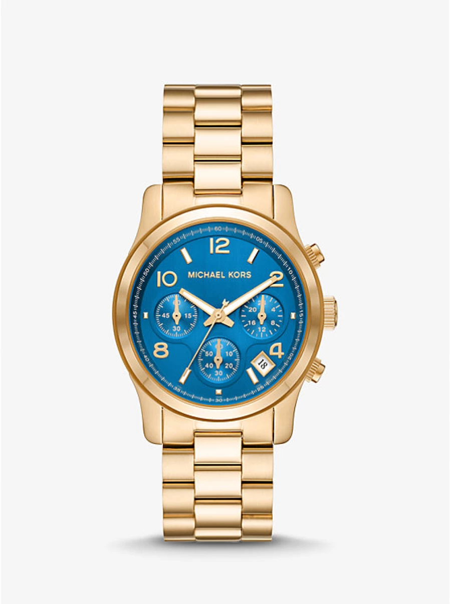 Michael Kors Women's Gold Runway Watch - Luxury Designer Timepiece