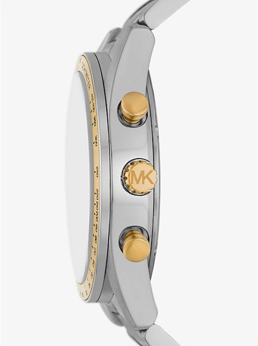 Michael Kors Men's Oversized Two-Tone Accelerator Chronograph Watch