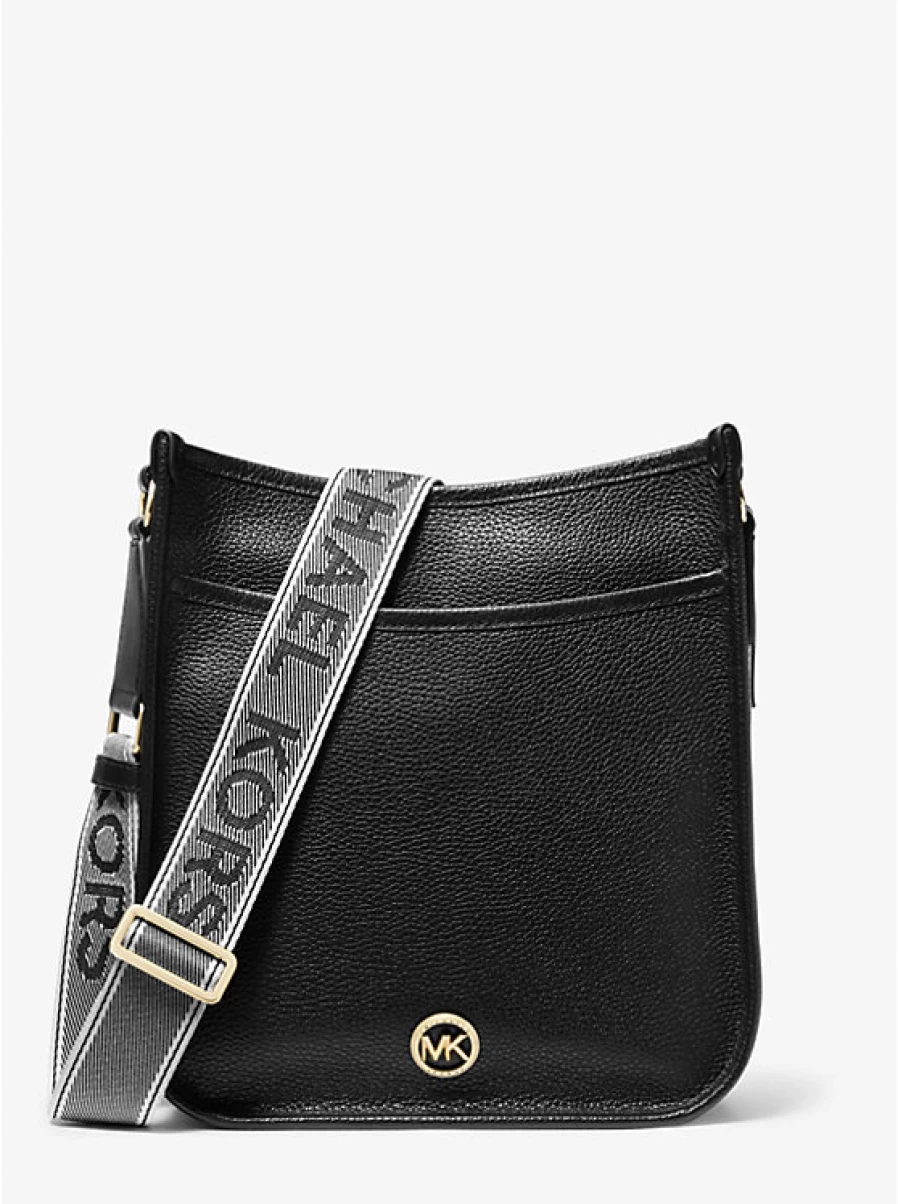 Michael Kors Women's Large Luisa Messenger Bag in Genuine Grained Leather