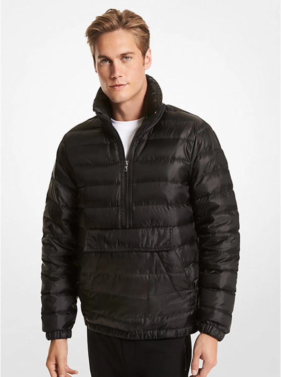 Michael Kors Men's Quilted Waxed Jacket - Compact Slip-On Stirling Design