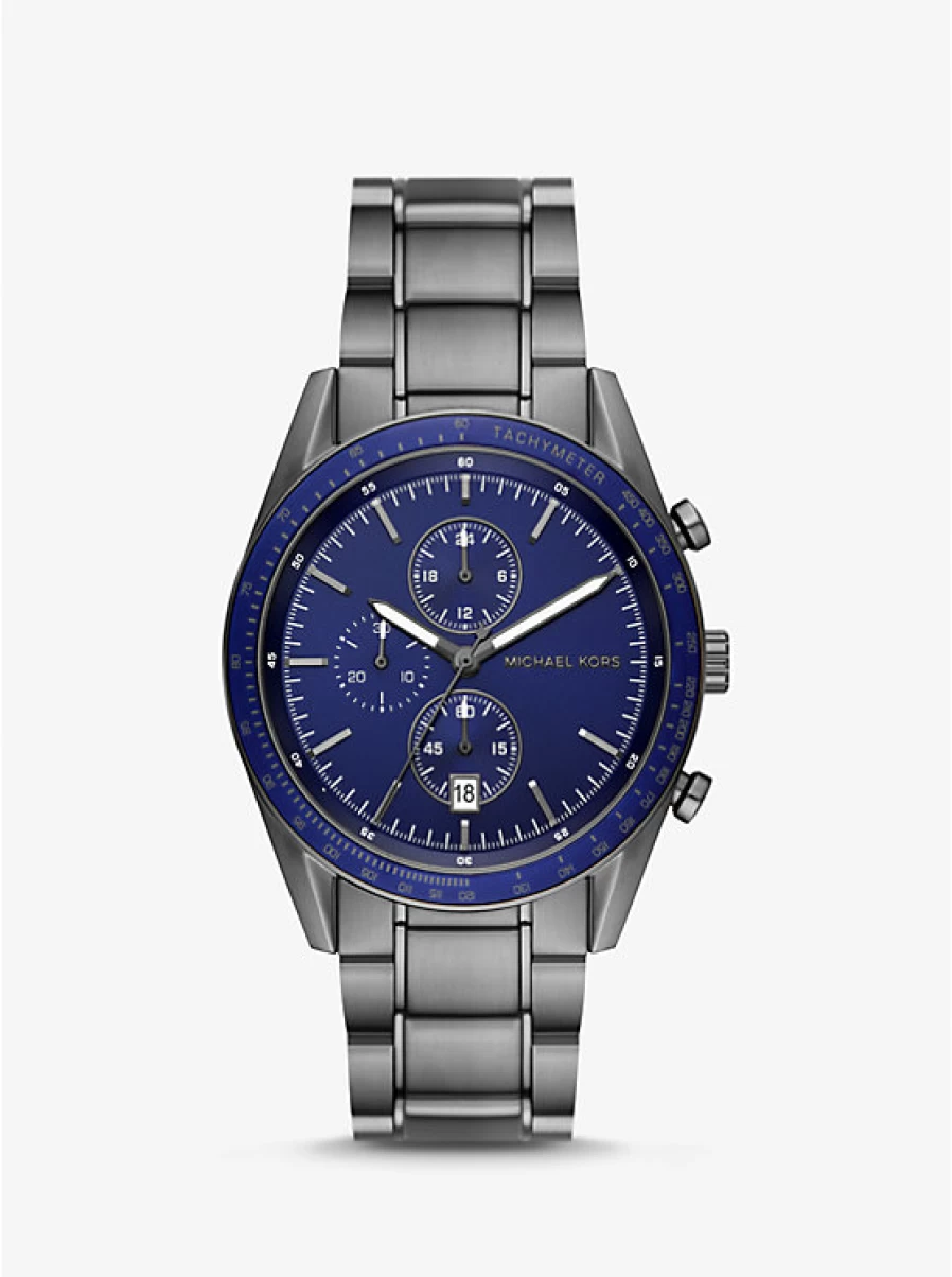 Michael Kors Men's Gunmetal Oversized Accelerator Chronograph Watch