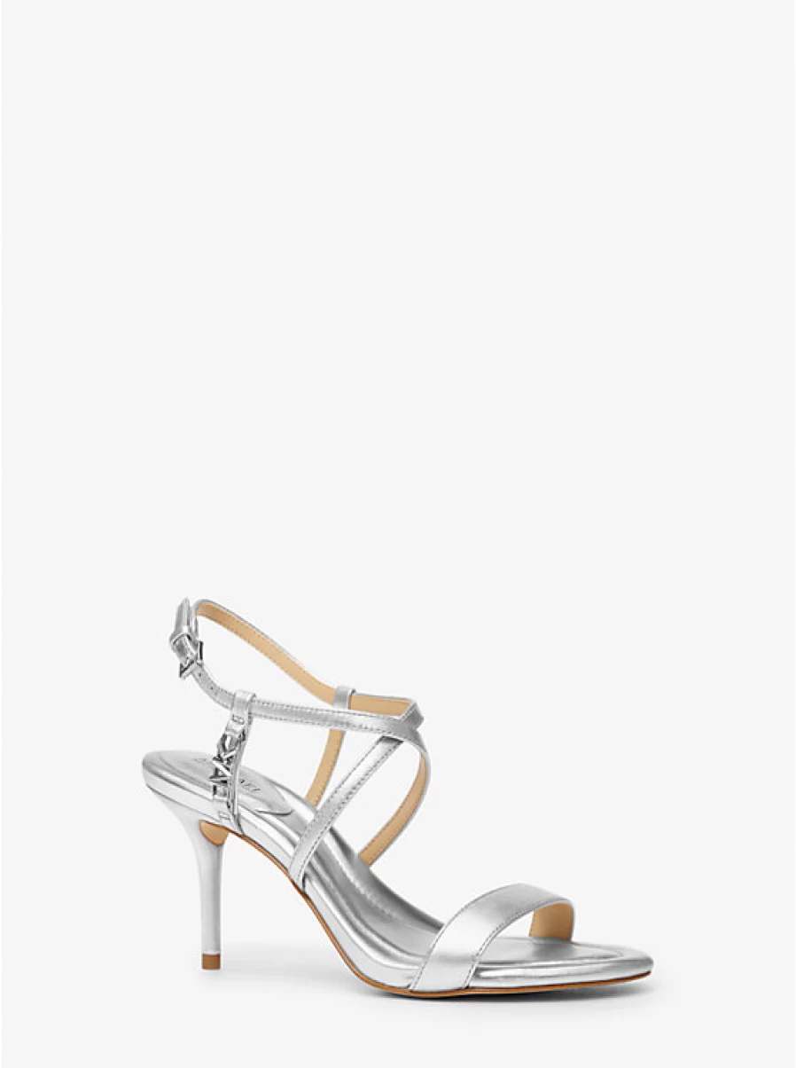 Michael Kors Women's Veronica Metallic Leather Sandals