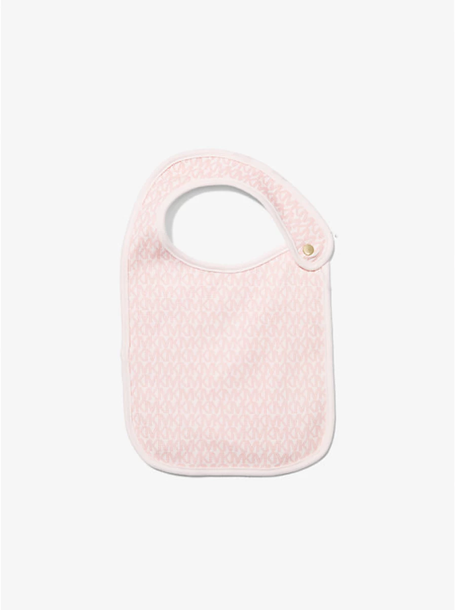 Michael Kors Baby Logo Stretch Cotton Onesie & Bib Gift Set for Newborns & Infants