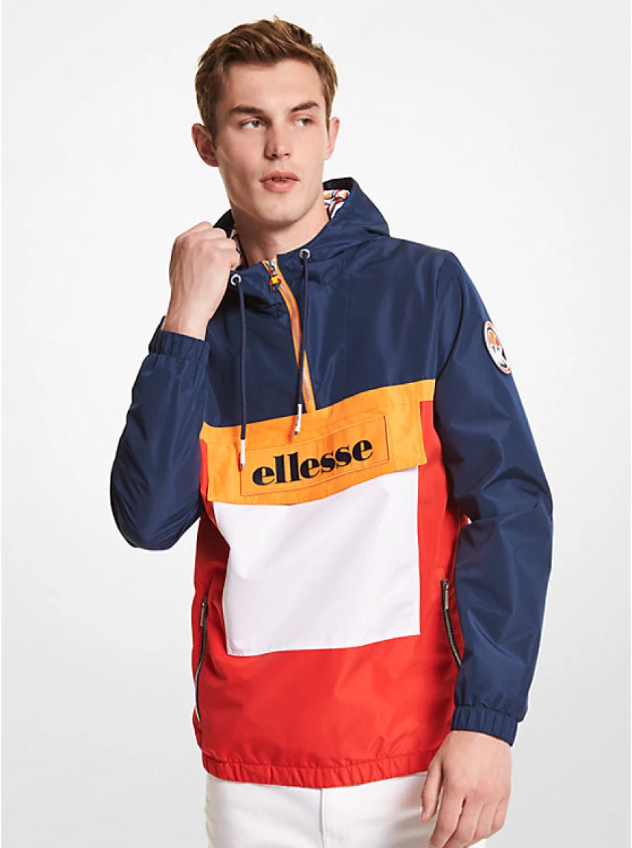 Michael Kors Men's Color Block Woven Jacket – Stylish & Modern Aesthetic