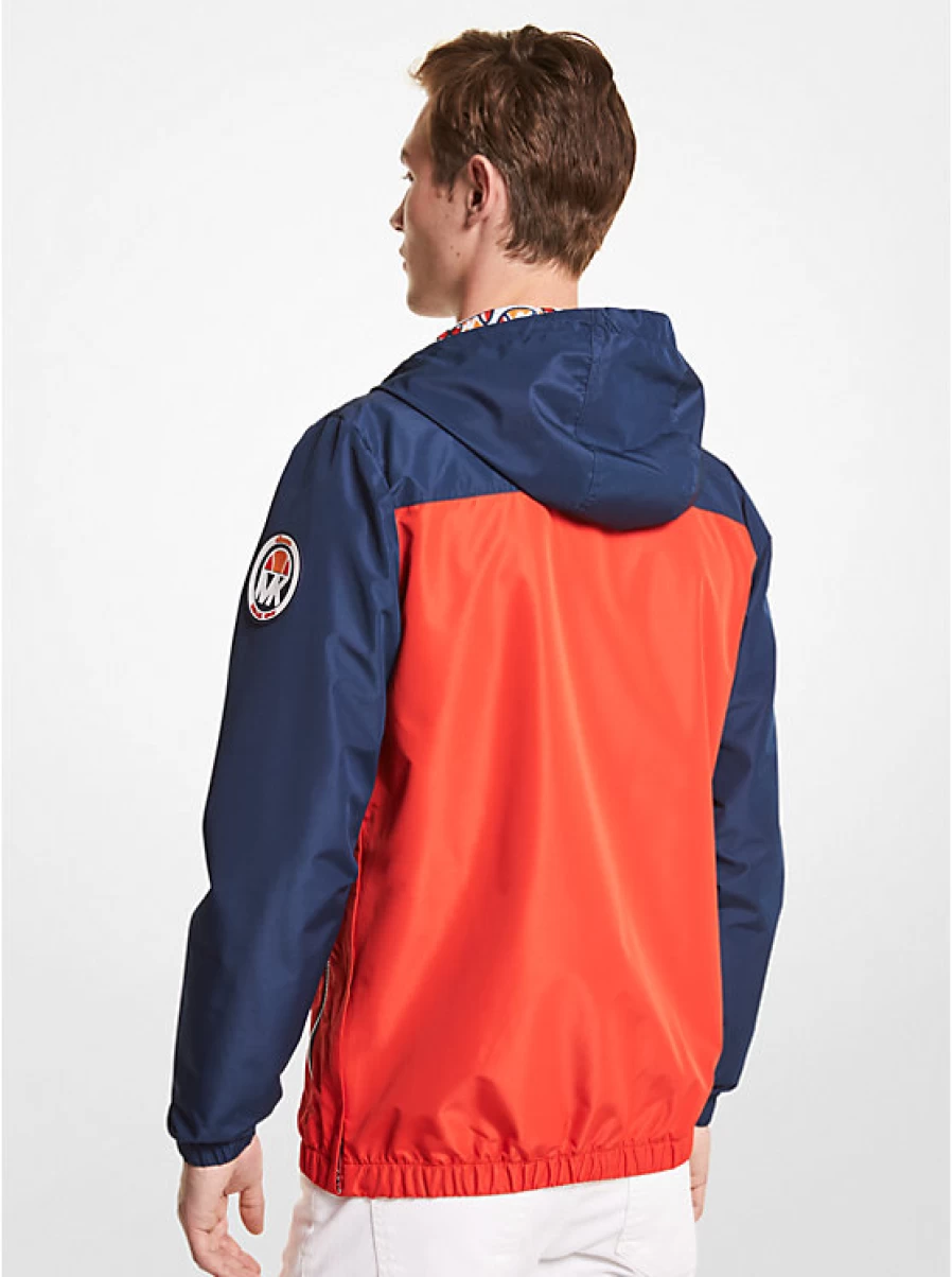 Michael Kors Men's Color Block Woven Jacket – Stylish & Modern Aesthetic