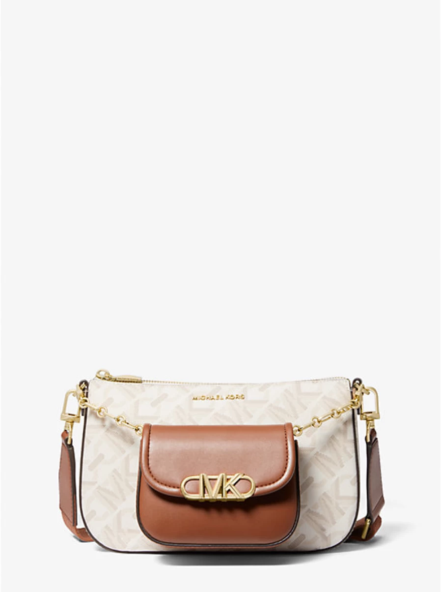 Michael Kors Women's Large Parker 2-in-1 Backpack with Shoulder Strap & Signature Logo