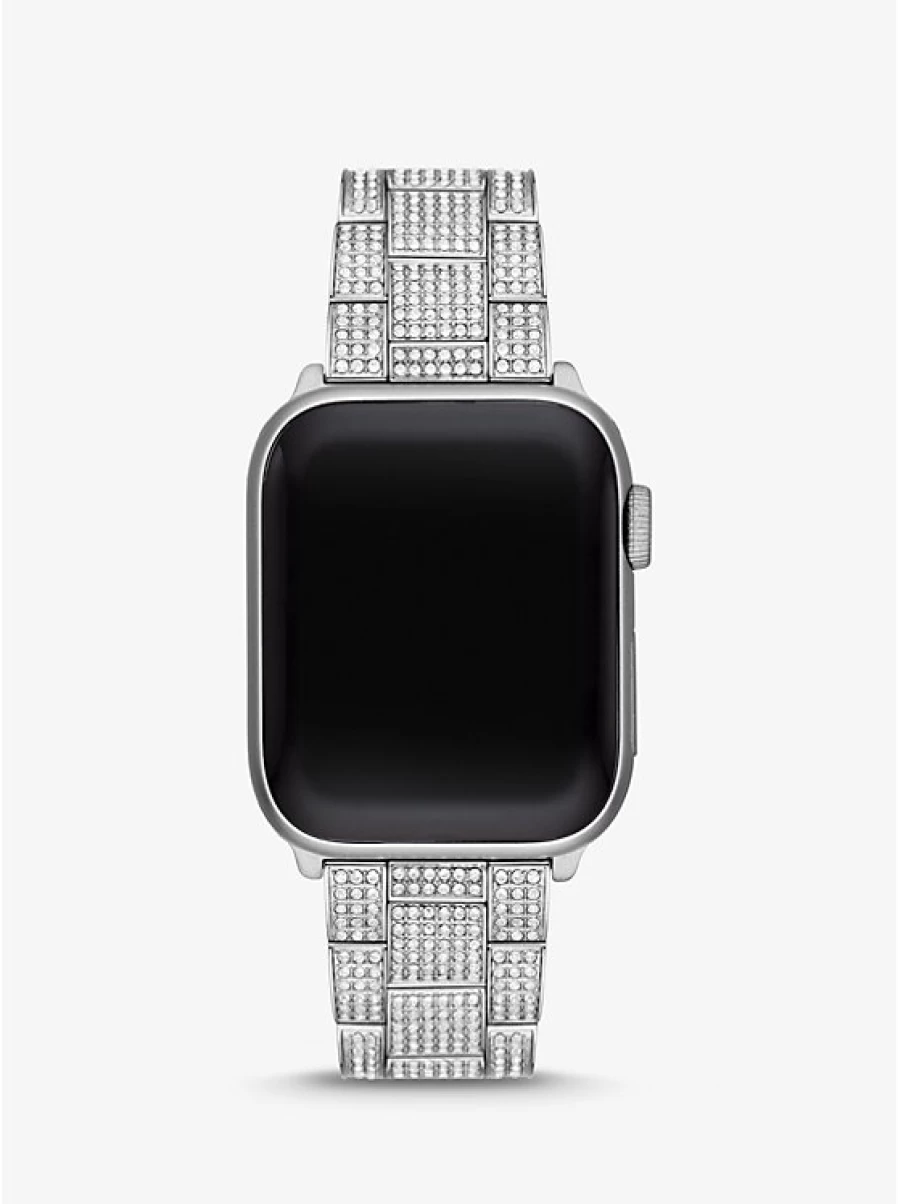 Michael Kors Silver Pave Stone Bracelet for Apple Watch® - Women's Luxury Fashion Accessory
