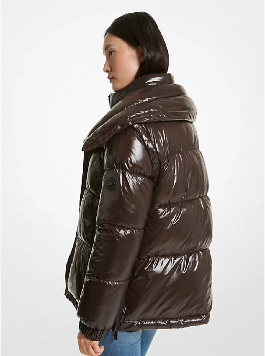Michael Kors Women's 2-In-1 Nylon Padded Jacket with Removable Inner Layer
