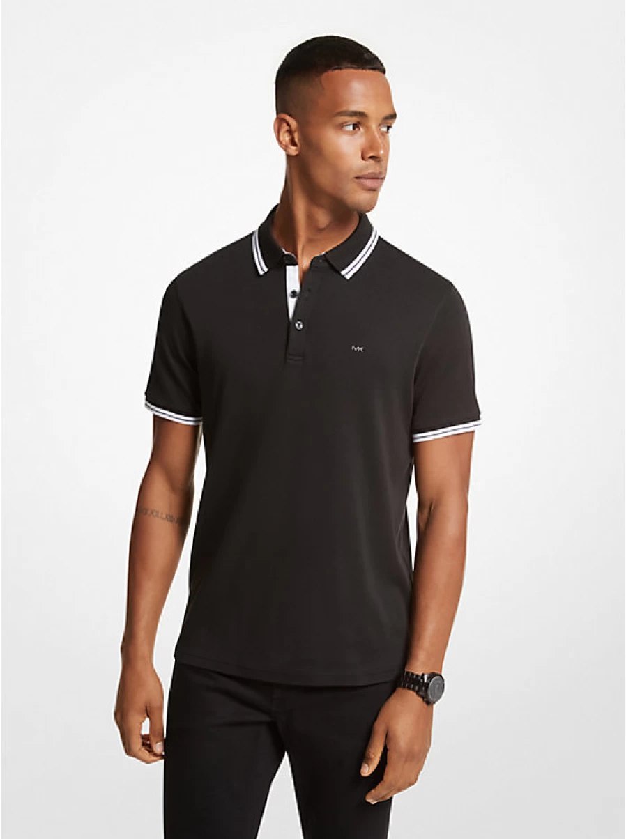 Michael Kors Men's Greenwich Cotton Polo Shirt – Classic Fit Casual Top