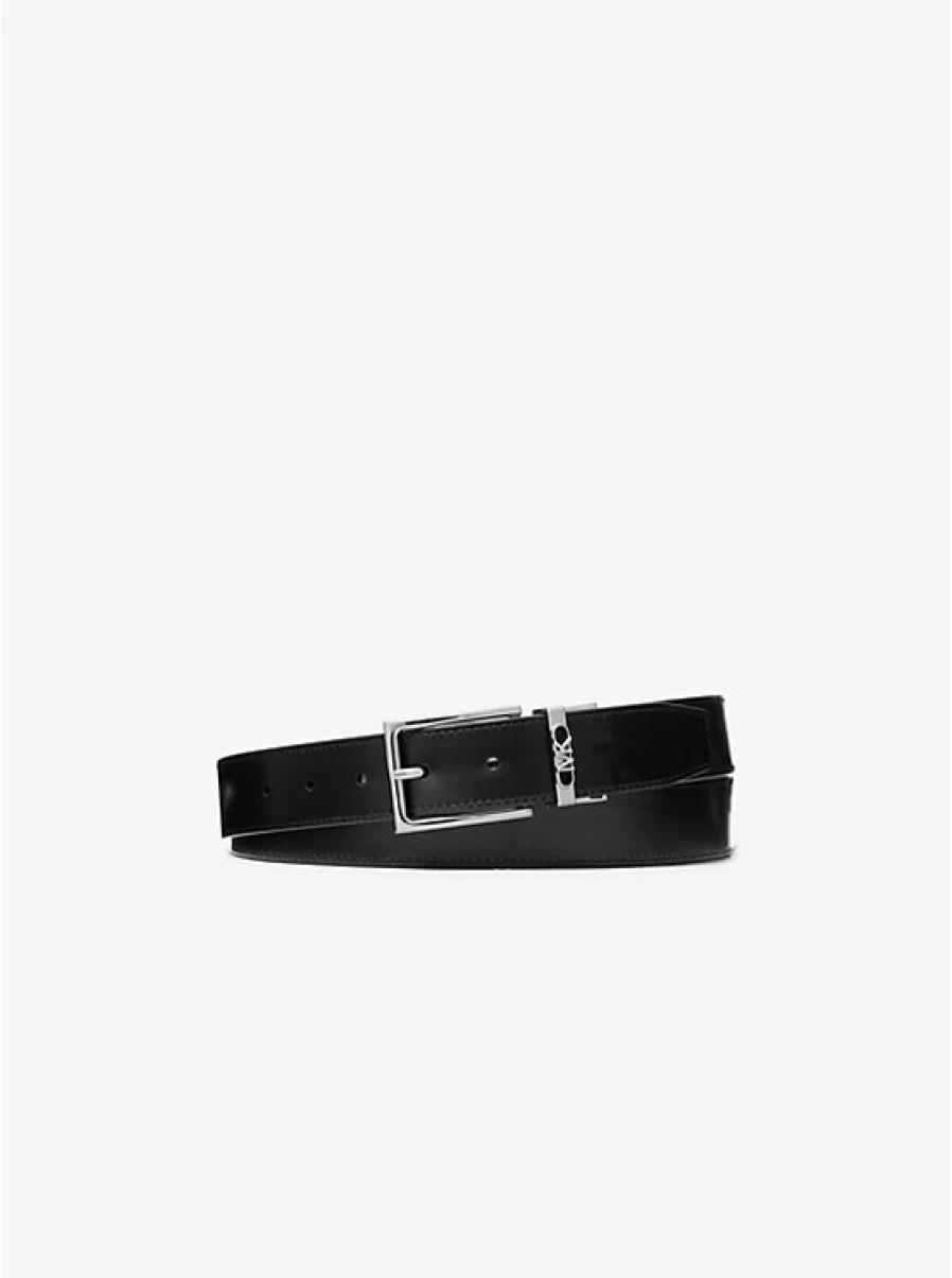 Michael Kors Men's Genuine Leather Belt with Crocodile Embossed Design - Stylish & Durable Accessory