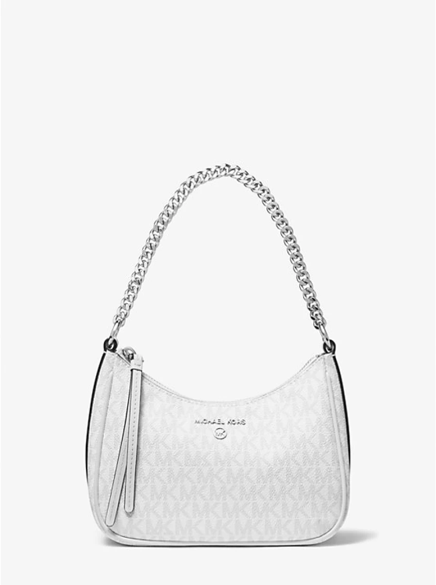 Michael Kors Women's Small Jet Set Charm Pouch with Logo Crossbody Bag
