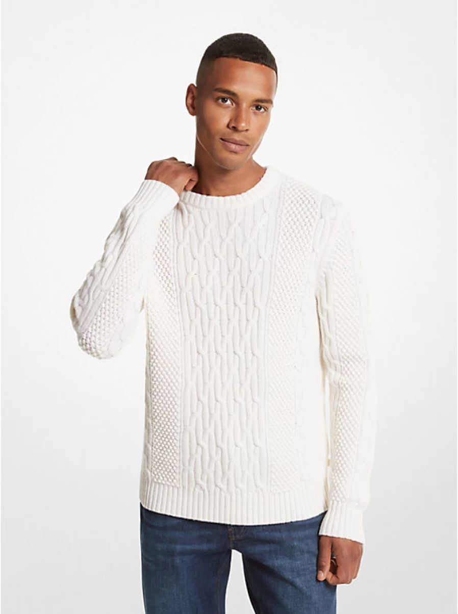 Michael Kors Men's Cable Knit Sweater - Classic Comfort & Style