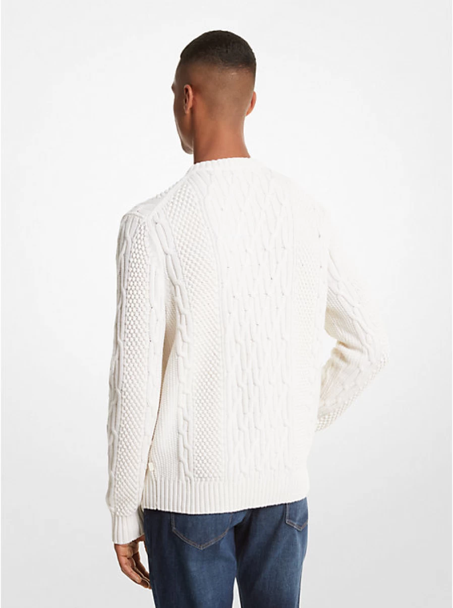 Michael Kors Men's Cable Knit Sweater - Classic Comfort & Style
