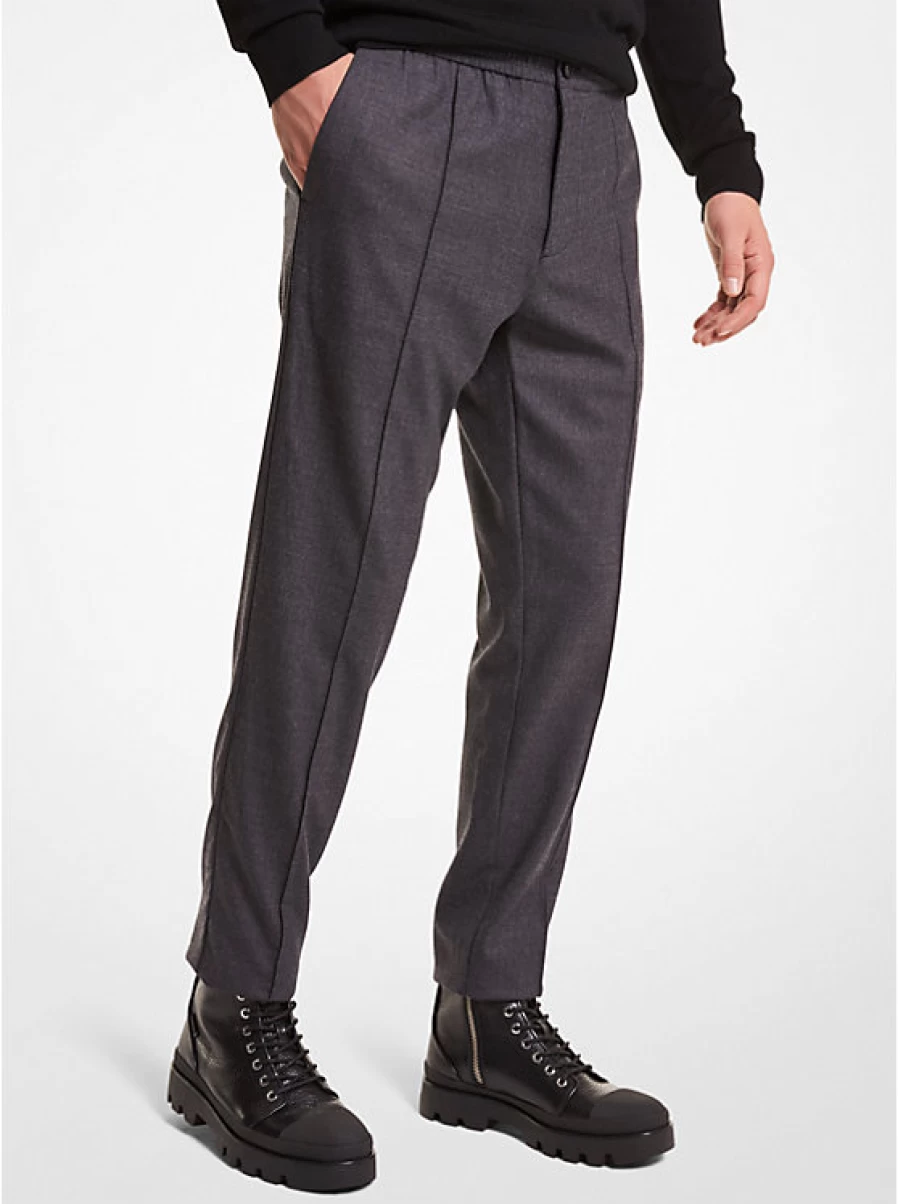 Michael Kors Men's Stretch Wool Flannel Pants for Comfort & Style