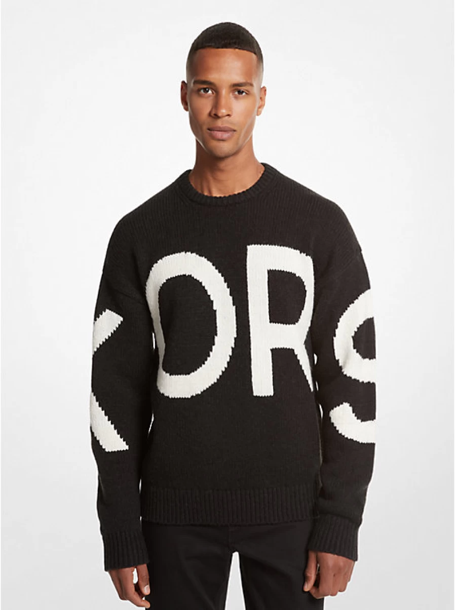 Michael Kors Men's Knit Sweater - Premium Cotton Crewneck Pullover for Men