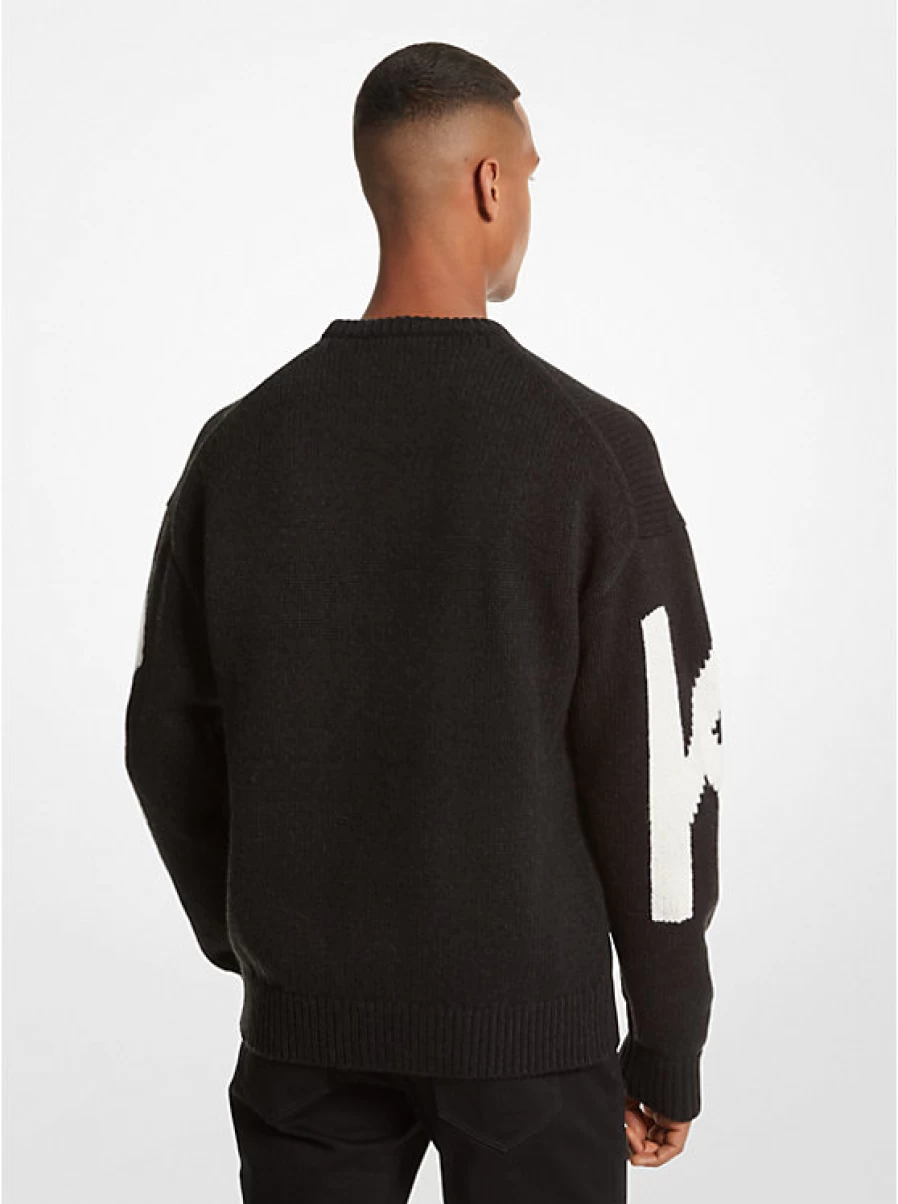Michael Kors Men's Knit Sweater - Premium Cotton Crewneck Pullover for Men