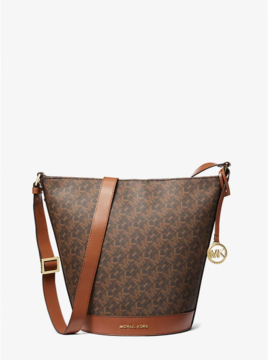 Michael Kors Women's Townsend Medium Cylinder Messenger Bag with Empire Signature Logo