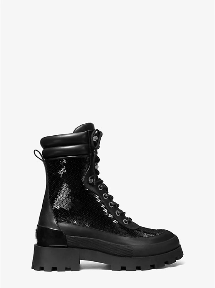 Michael Kors Women's Rowan Boots with Decorated Leather Laces - Stylish Ankle Boots for Women