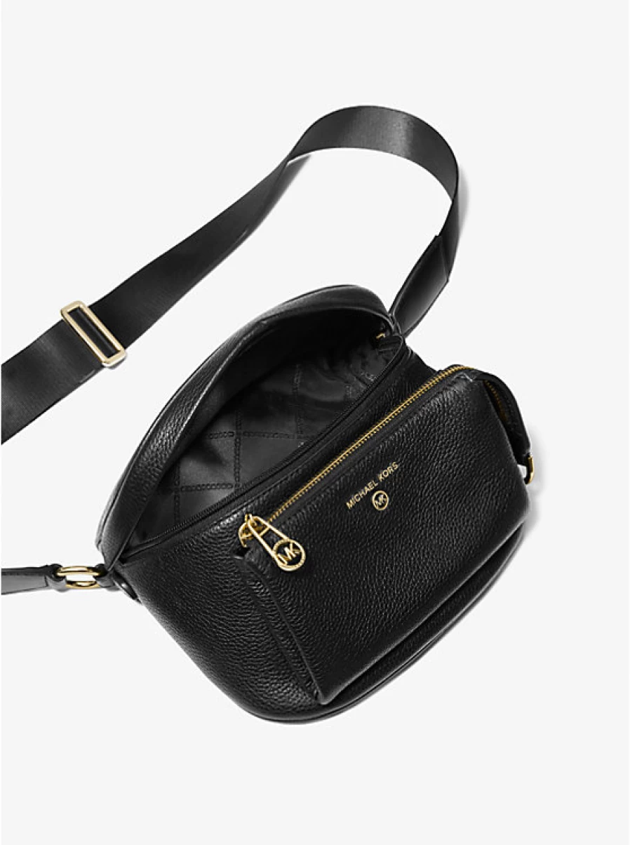 Michael Kors Women's Slater Leather Suspender Bag - Medium Grained Leather Crossbody Bag for Women