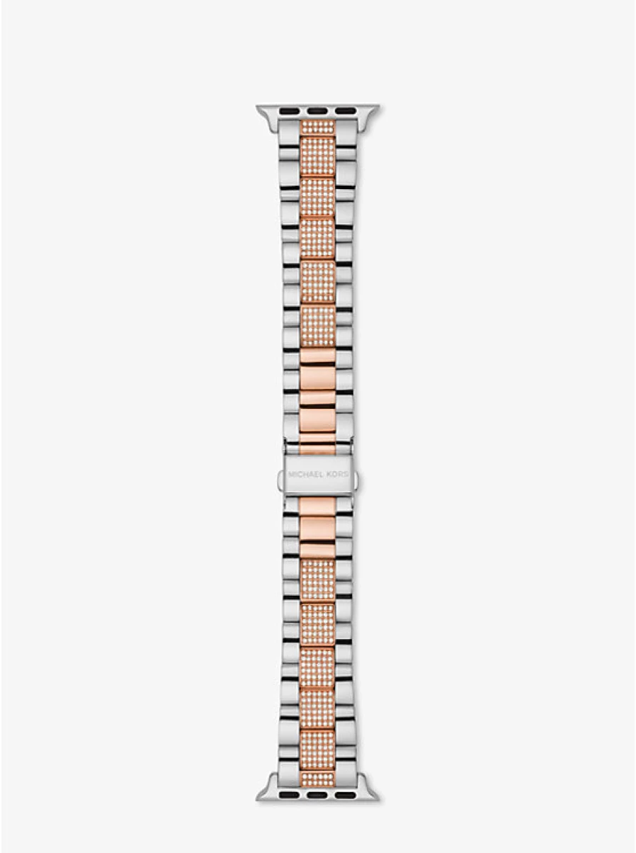 Michael Kors Women's Two-Tone Pave Stone Bracelet Band for Apple Watch®