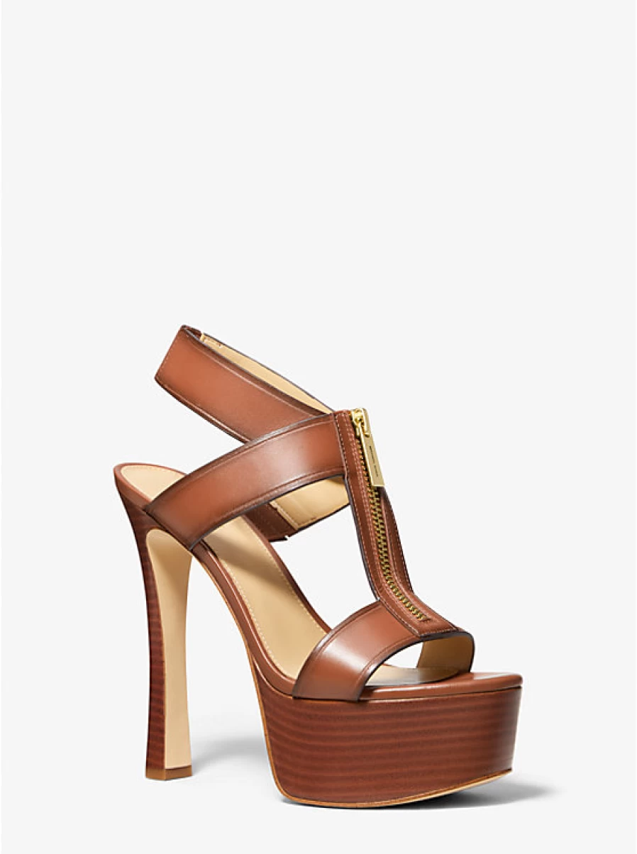 Michael Kors Women's Berkley Leather Platform Sandals
