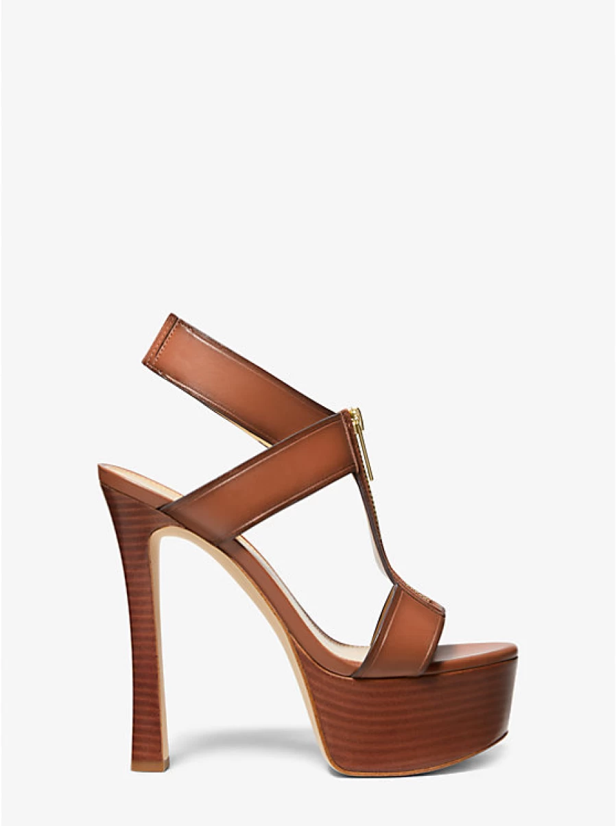 Michael Kors Women's Berkley Leather Platform Sandals