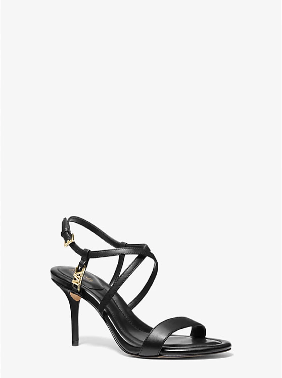 Michael Kors Women's Veronica Leather Sandals – Stylish Comfortable Footwear