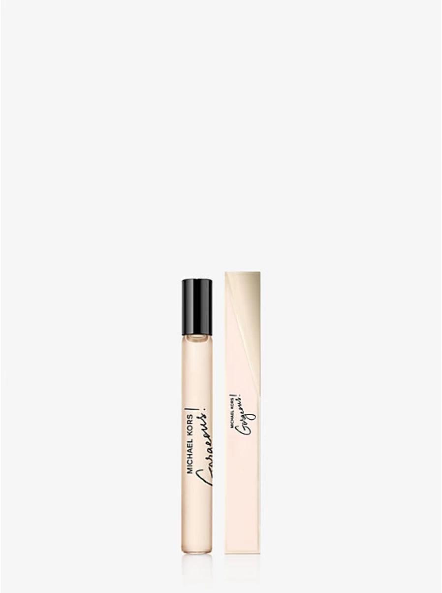 Michael Kors Gorgeous Eau De Parfum Spray for Women - Travel Size 0.34 Oz / 10 mL, Luxury Handbag Fragrance