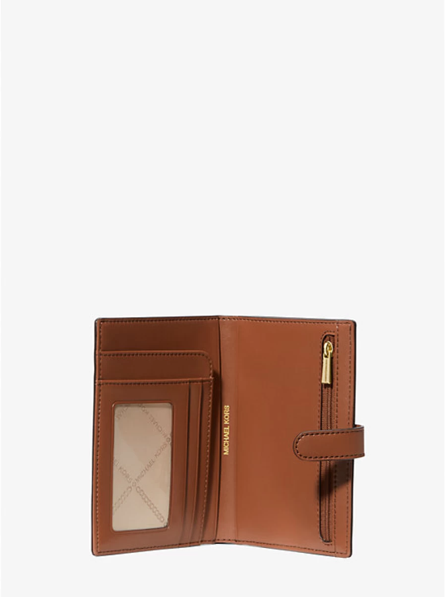 Michael Kors Women's Empire Passport Wallet with Signature Logo - Mid-Size Travel Organizer