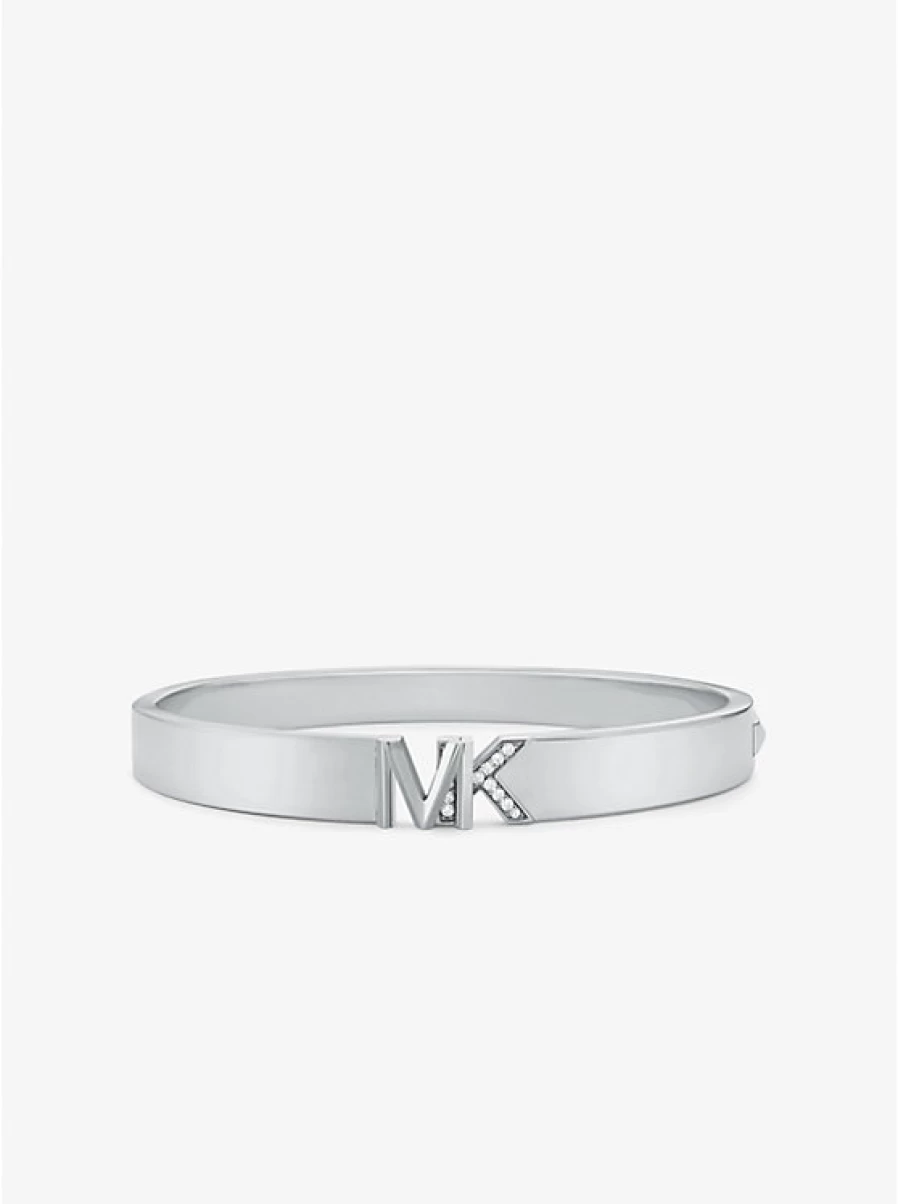 Michael Kors Women's Brass Bracelet with Precious Metal Plating and Pavé Stones