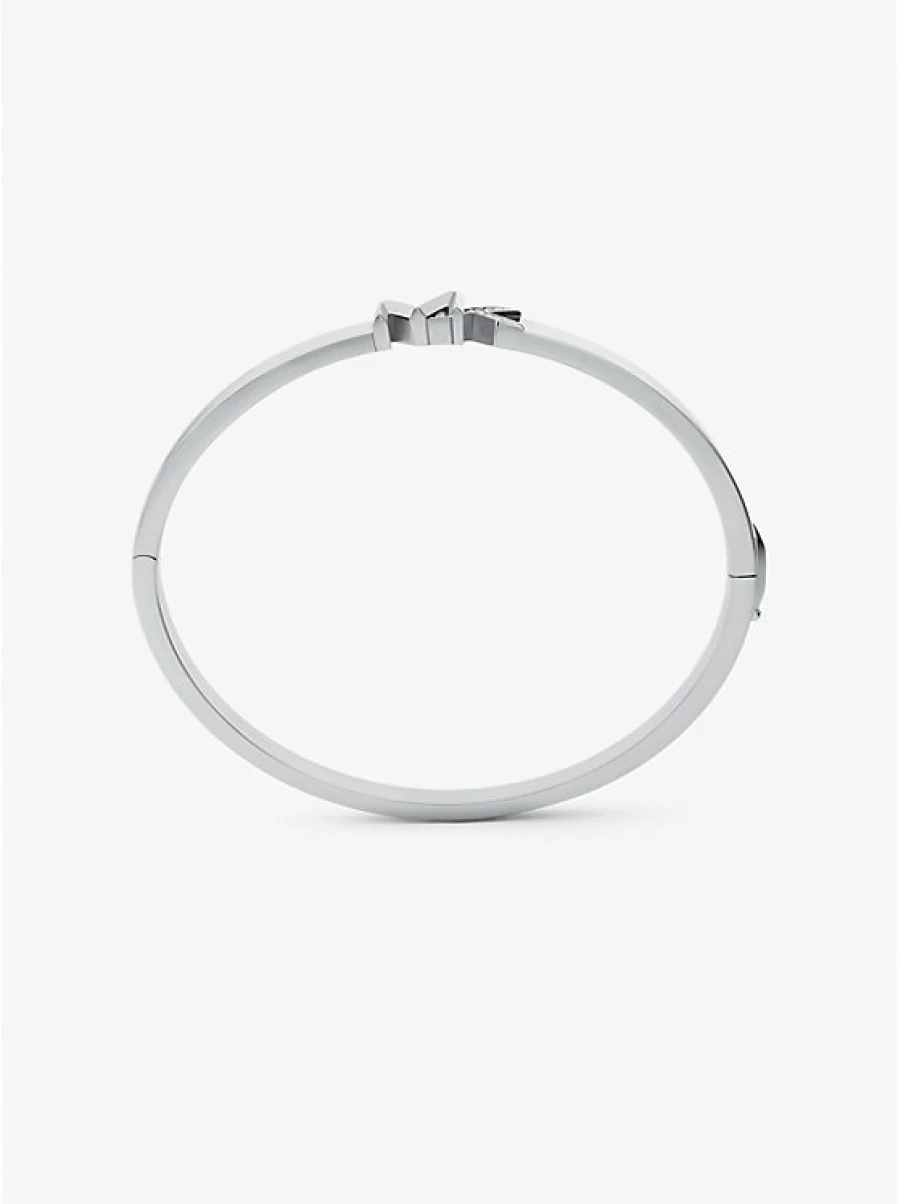 Michael Kors Women's Brass Bracelet with Precious Metal Plating and Pavé Stones