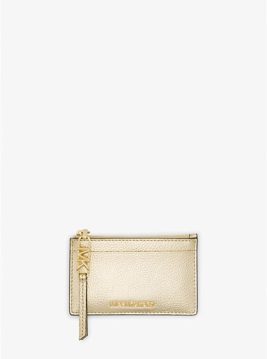 Michael Kors Women's Empire Metallic Leather Card Holder Small Case