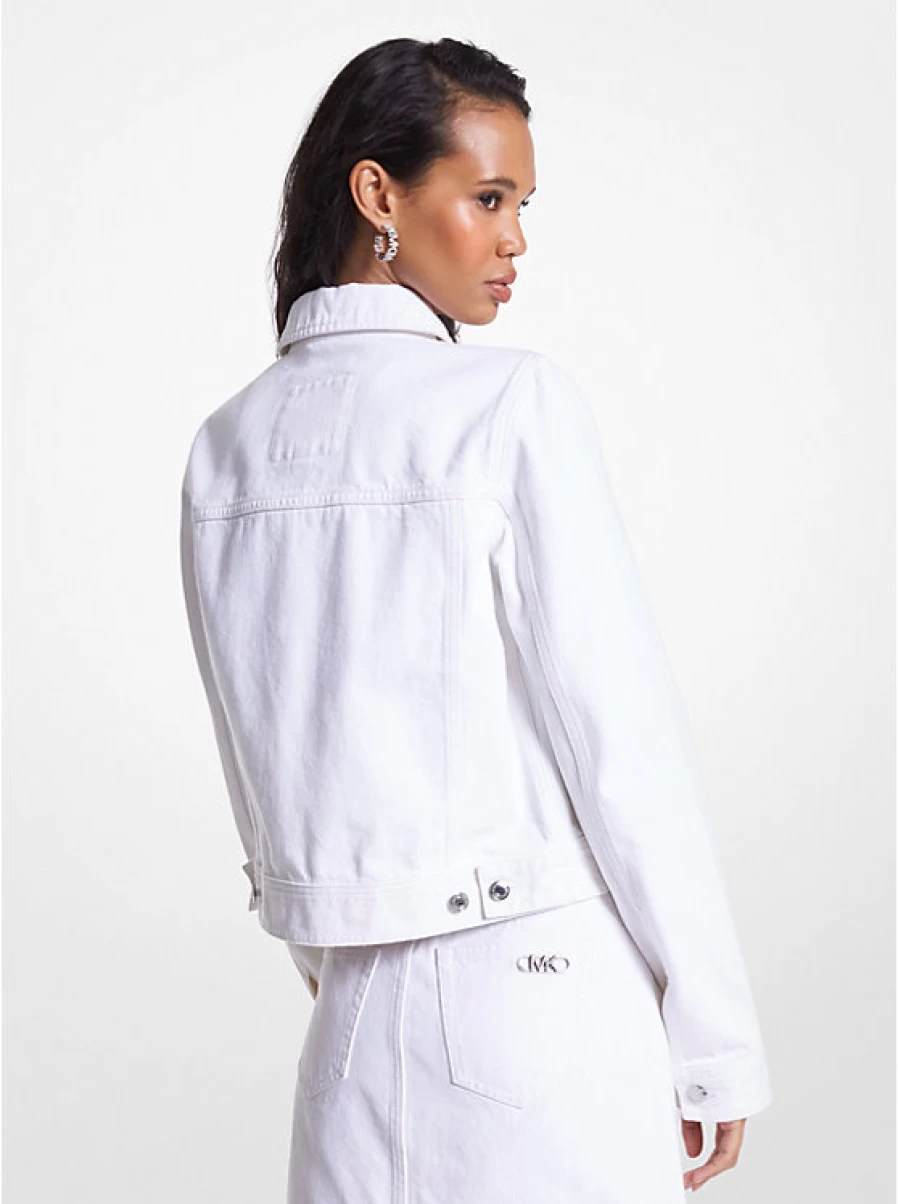 Michael Kors Women's Functional Denim Jacket - Stylish & Versatile Outerwear
