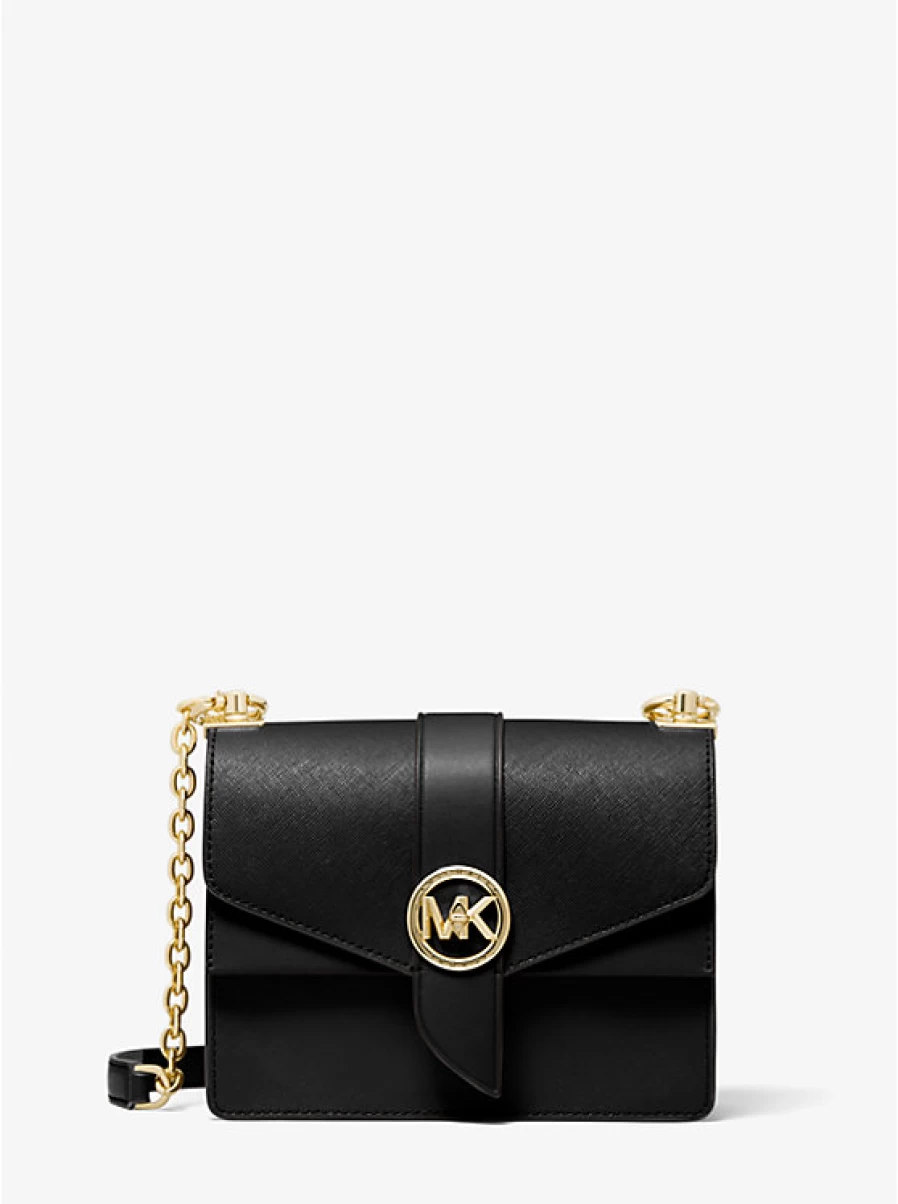 Michael Kors Women's Saffiano Leather Greenwich Small Crossbody Bag with Shoulder Strap