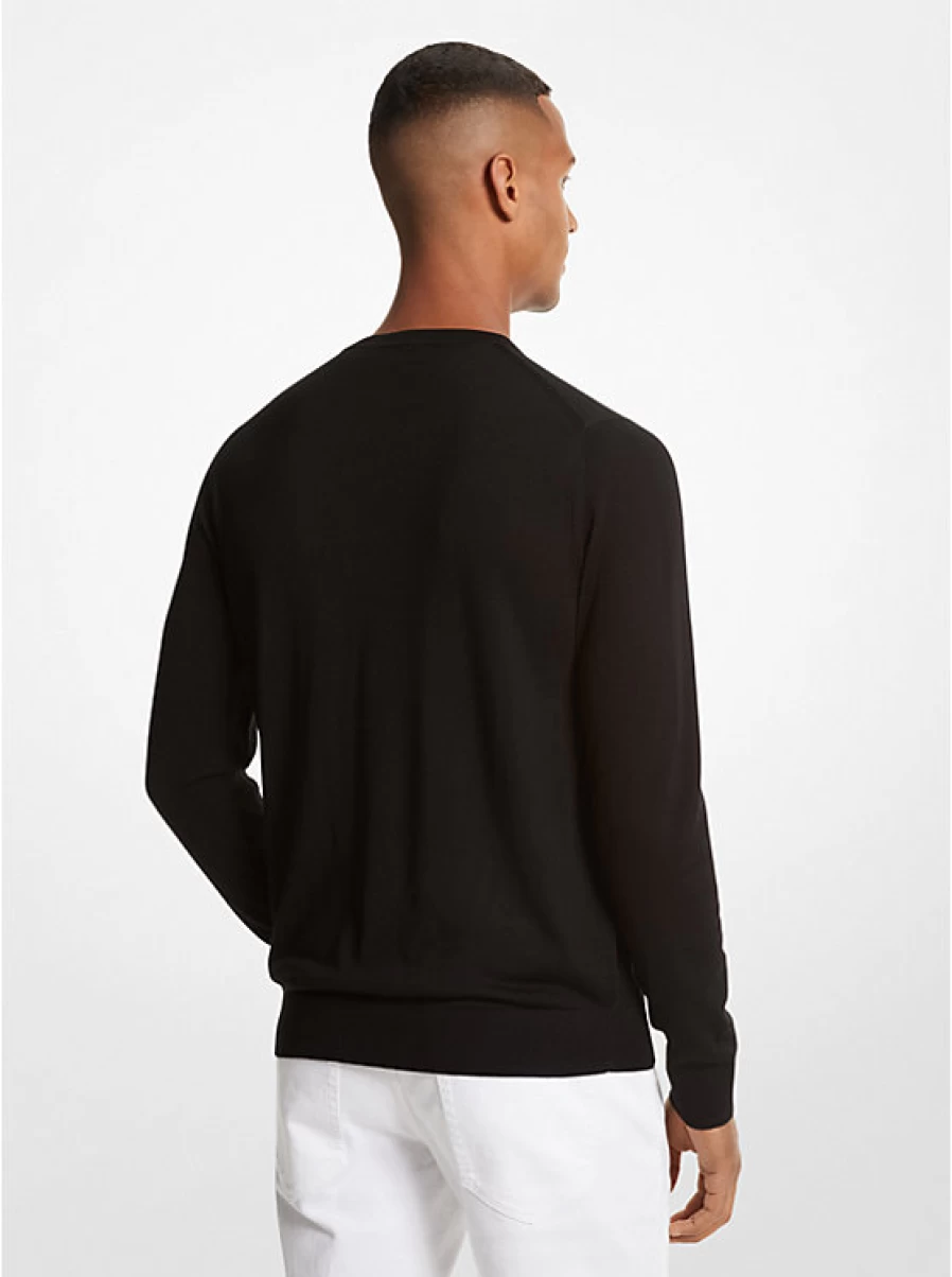 Michael Kors Men's Merino Wool Sweater for Winter - Premium Soft & Warm Knit Pullover