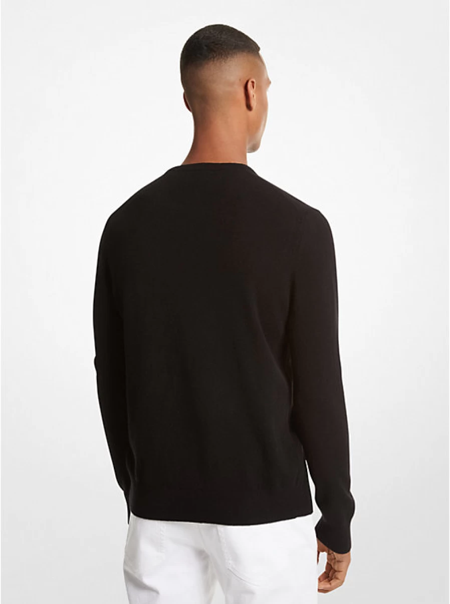 Michael Kors Men's Luxury Cashmere Sweater for Winter – Soft, Warm & Stylish Knit Pullover
