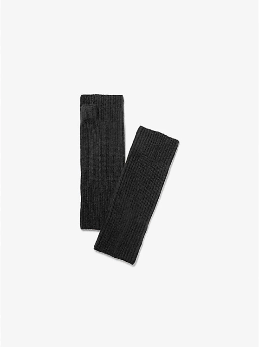 Michael Kors Women's Fingerless Ribbed Cashmere Gloves