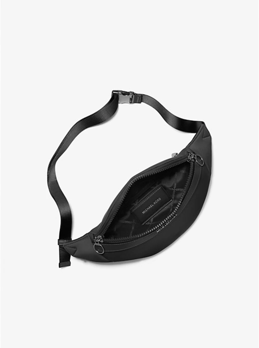 Michael Kors Men's Brooklyn Scuba Crossbody Bag – Stylish & Functional Waist Pack for Everyday Use