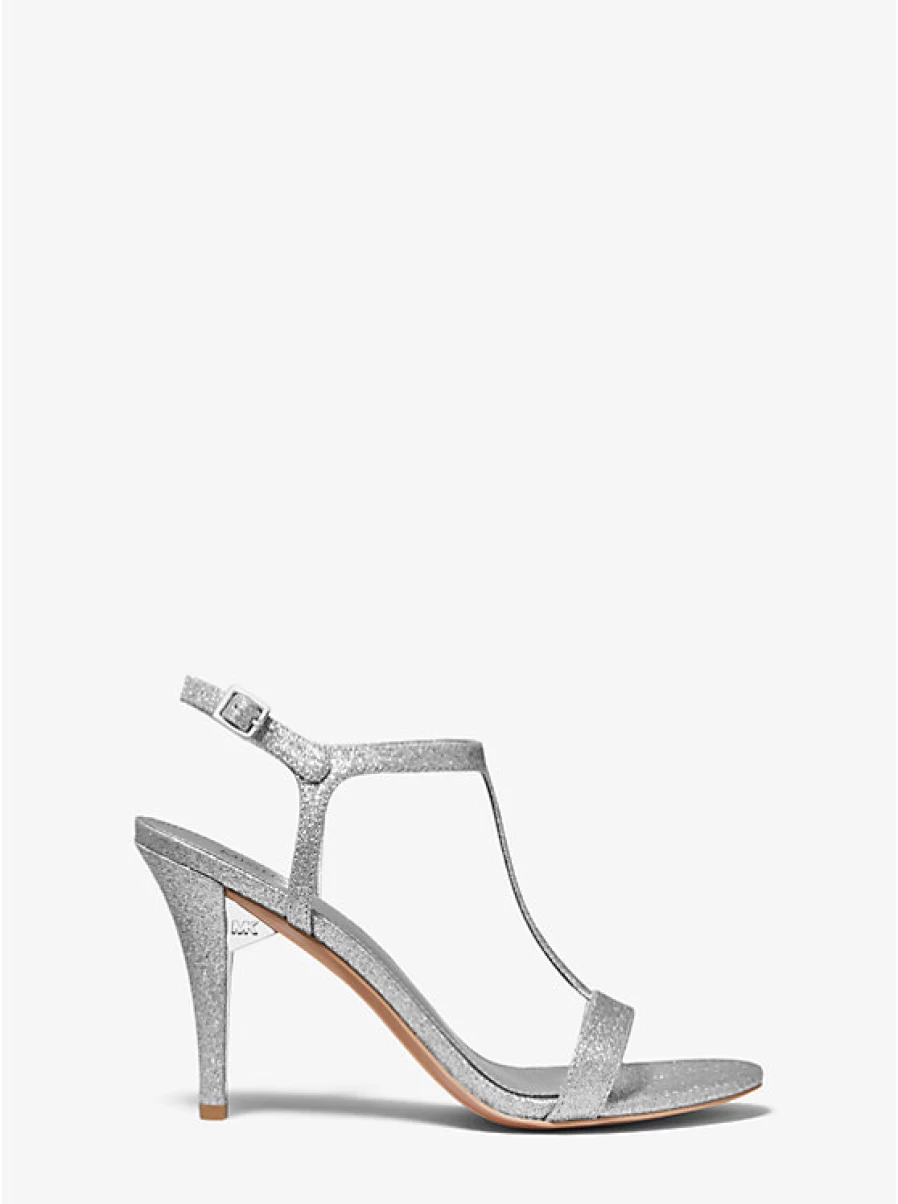 Michael Kors Women's Arden Glitter Sandals | Sparkling Dress Sandals for Women