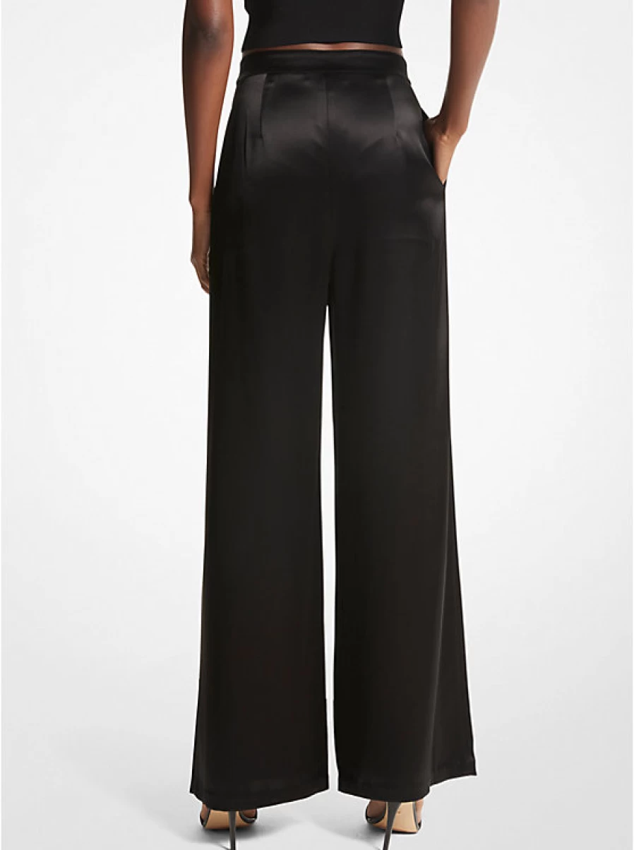 Michael Kors Women's Flared Satin Pants for Elegant Style