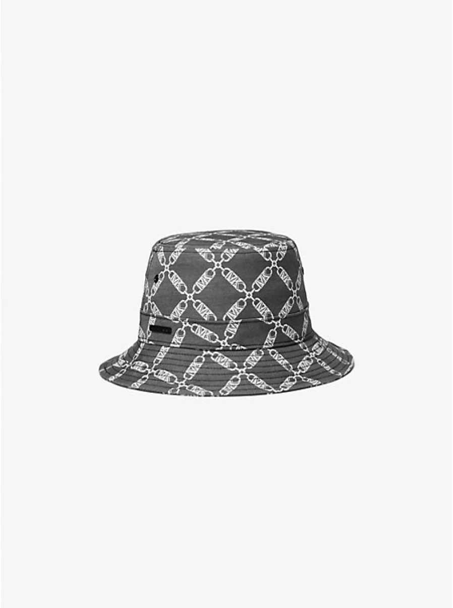 Michael Kors Women's Jacquard Cloche Hat with Empire Logo, Elegant Knit Design for Stylish Outfits