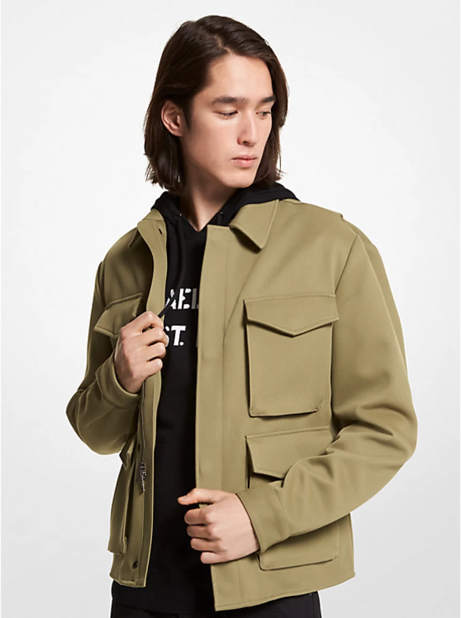 Michael Kors Men's Outdoor Twill Jacket – Lightweight Water-Resistant Casual Coat