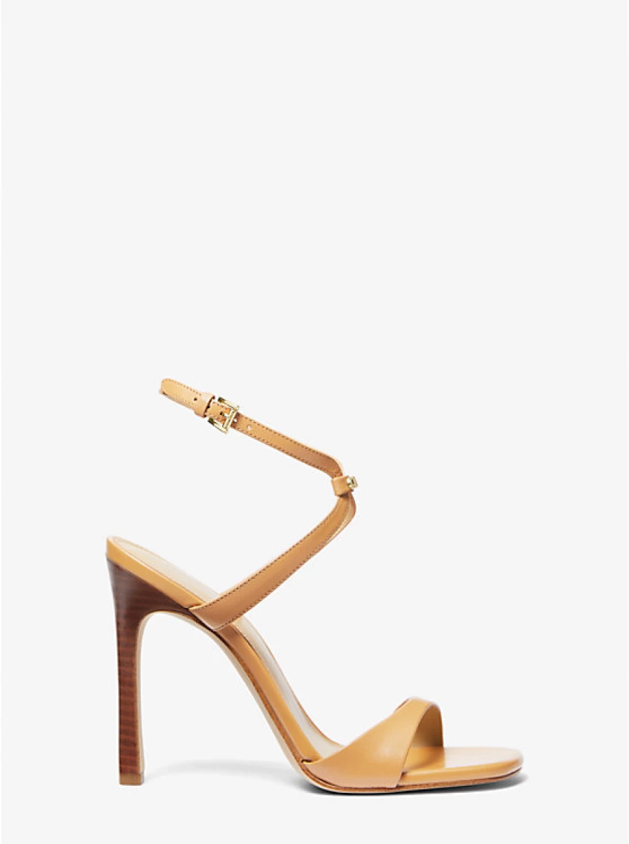 Michael Kors Women's Amara Leather Sandals – Stylish & Comfortable Footwear
