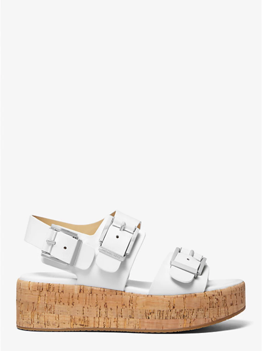Michael Kors Women's Colby Leather Platform Sandals