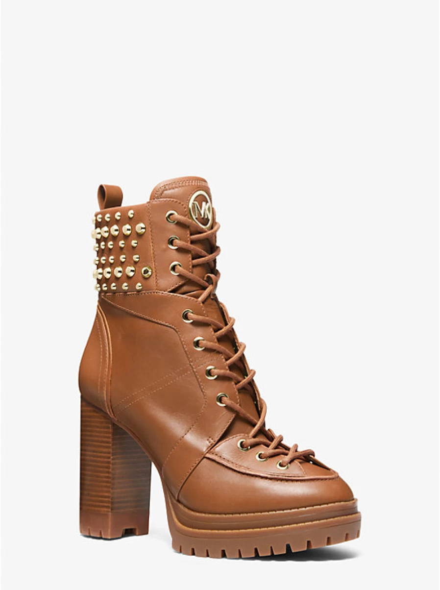 Michael Kors Women's Yvonne Studded Leather Boots