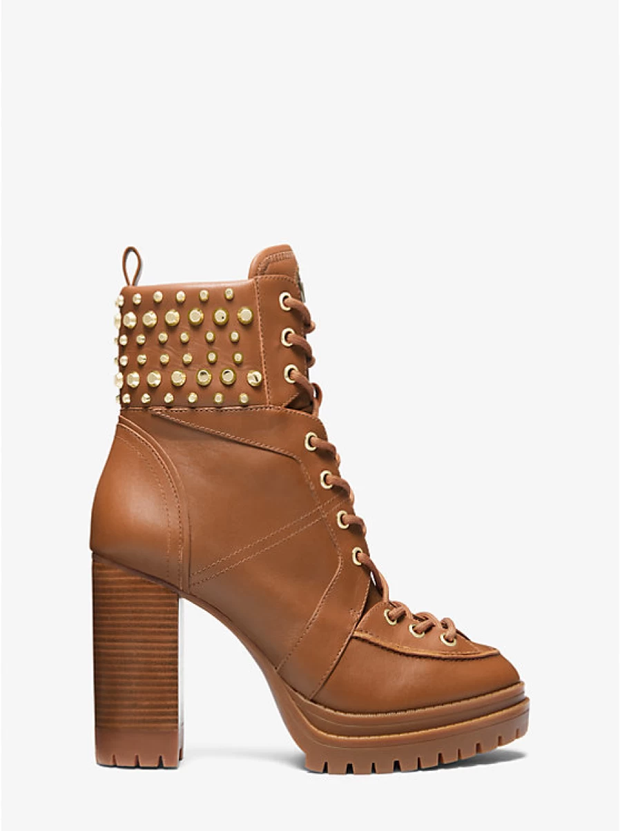 Michael Kors Women's Yvonne Studded Leather Boots