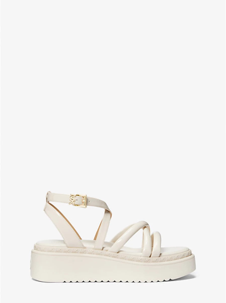 Michael Kors Women's Issa Platform Sandals in Faux Patent Leather